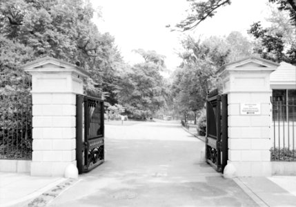 201. South Grounds; View of South West Gates