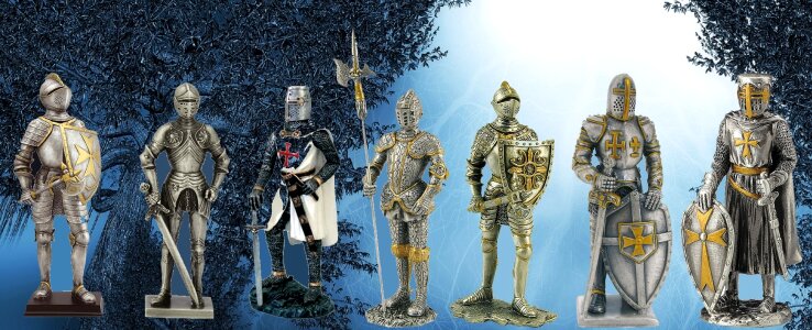 Middle ages figurine armor