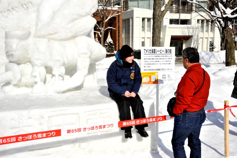 2014 Navy Misawa Snow Team at 65th Annual Sapporo Snow Festival 140206-N-ZI955-138