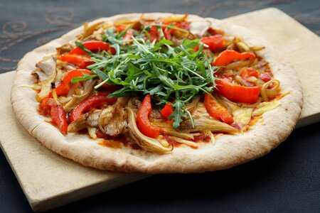 Paprika arugula meal