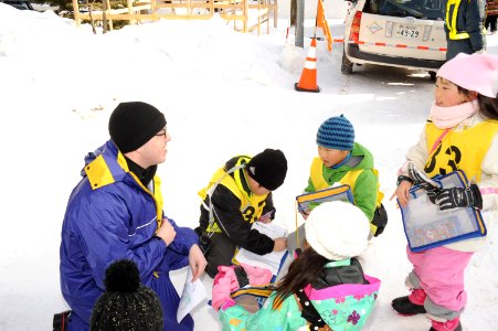 2015 Navy Misawa Snow Team creates USS Constitution snow sculpture during the 66th annual Sapporo Snow Festival 150204-N-EC644-001