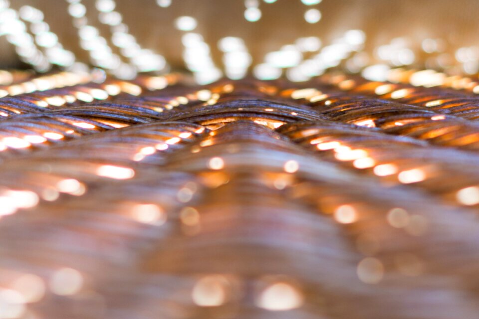 Perspective rattan light