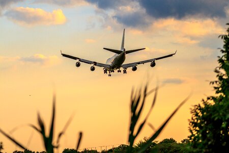 Flight aircraft nature photo