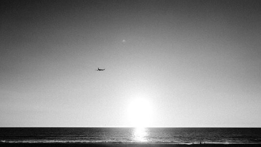 Sunset beach water