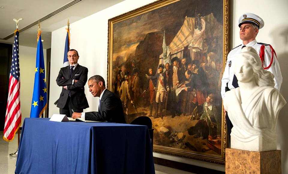 Ambassade de France US - Barack Obama - Condoléances Charlie Hebdo - 001