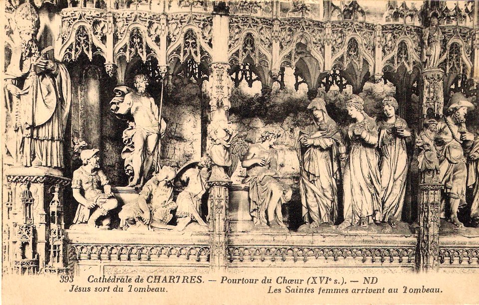 2016-03-16 393 Cathédrale de Chartres Pourtour du Choeur Jésus sort du Tombeau ND