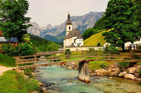 Mountains berchtesgaden panorama photo