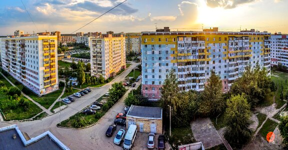 Sky modern street