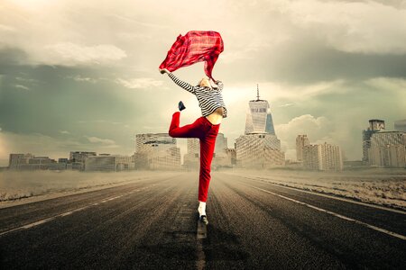 Dance balance jump