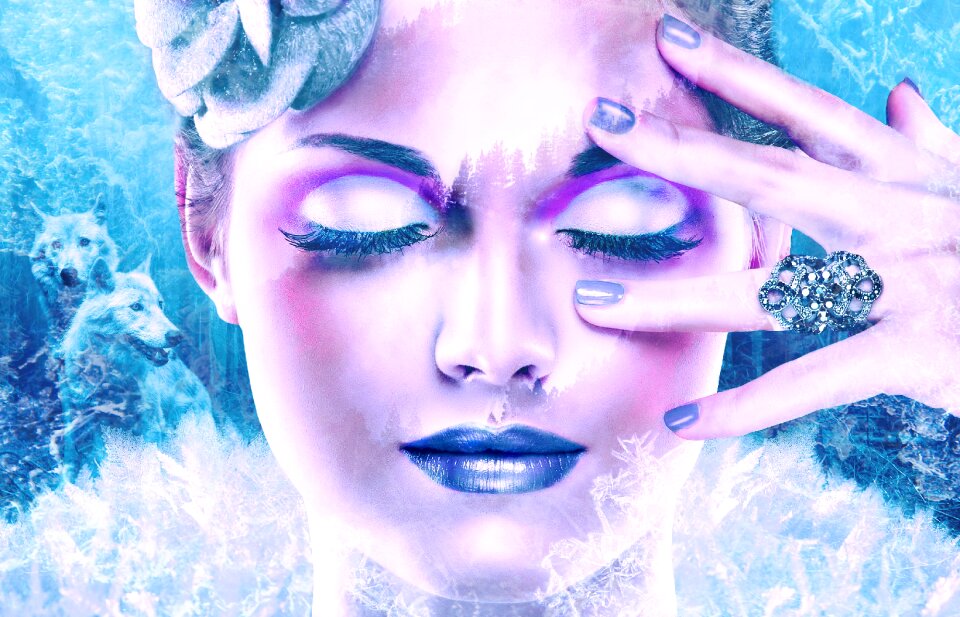 Young woman winter