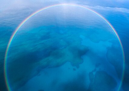 Island rainbow blue rainbow