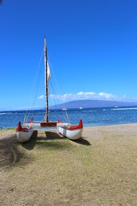 Boat ocean sand