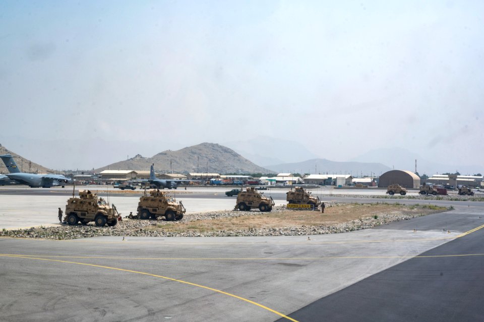 2021 Operation Allies Refuge Run way troops