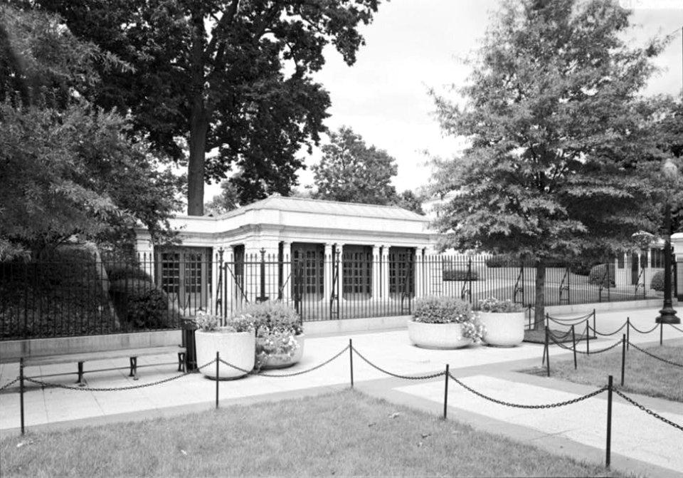 203. South Grounds; View of Visitors Entrance Building