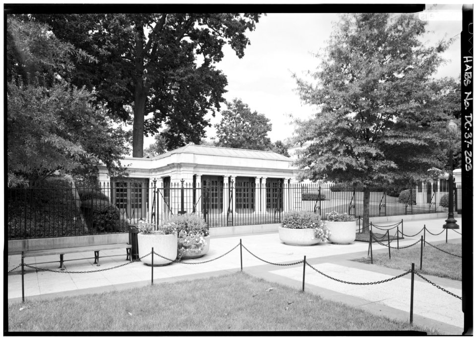 203 south grounds view of visitors entrance building