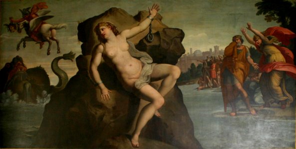 2059 - Milano, Palazzo Trivulzio - Scalone sin. - Quadro - Andromeda - Foto Giovanni Dall'Orto - 20-May-2007 (original) - derived