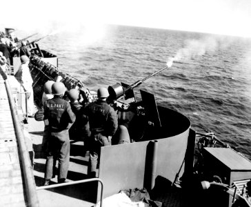 20mm Multiple Gunnery Practice on Hoggatt Bay (CVE-75)