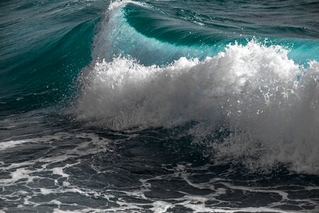 Wave ocean foam photo
