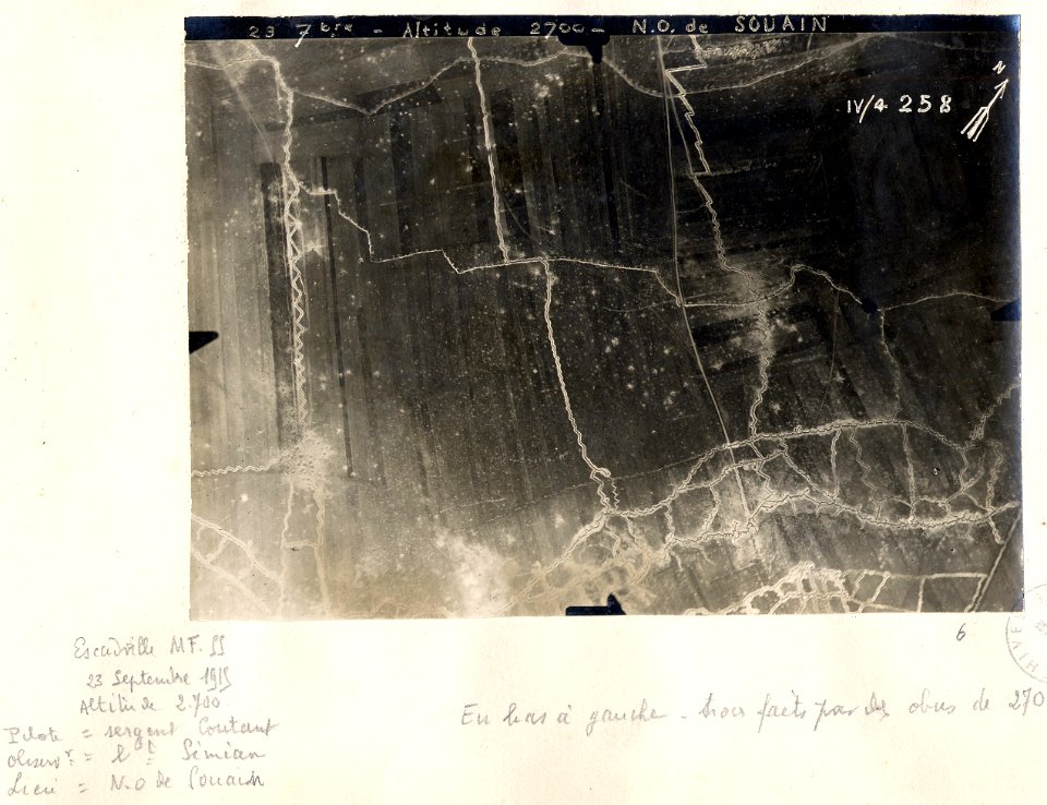 23 7bre-Altitude 2700-N.O. de Souain - Fonds Berthelé - 49Fi1873-6
