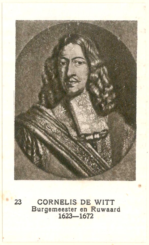 23 cornelis de witt, burgemeester en Ruwaard, 1623-1672