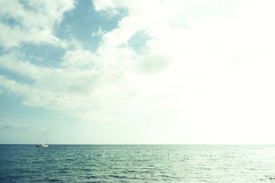 Sailboat sailing sky