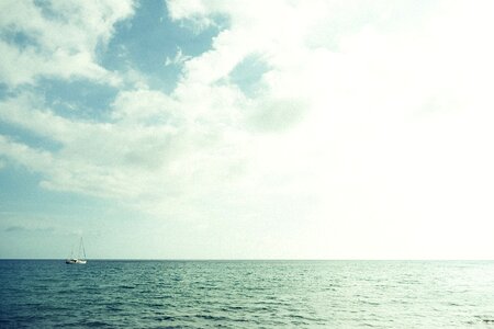 Sailboat sailing sky