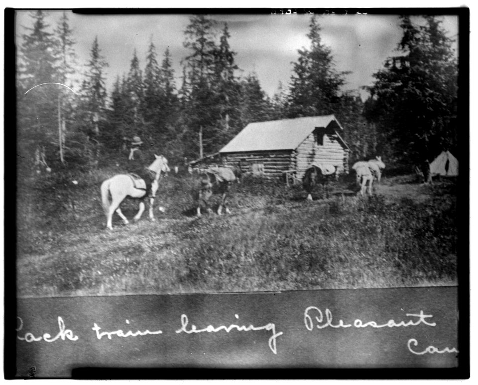 25. NWMP BARN IN 1911-1913 PERIOD - Dalton Trail Post, Mile 40, Haines Highway, Haines, Haines Borough, AK - LOC - hhh.ak0001.photos.001414p