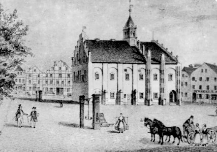 25 Cammin in Pommern 1897 - Marktplatz mit Rathaus