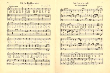 25 De Reddingsboot, pagina 30 & 26 Een scheepje, pagina 31