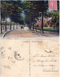 26 - Lille — Une avenue du Bois – (E.C) v°-r°