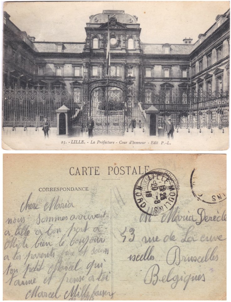 25. – LILLE. – La Préfecture – Cour d'Honneur – Édit. P.-L. (2)