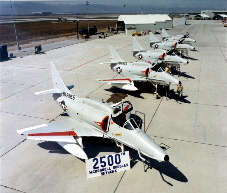 2500th Douglas A-4 Skyhawk delivered c1971
