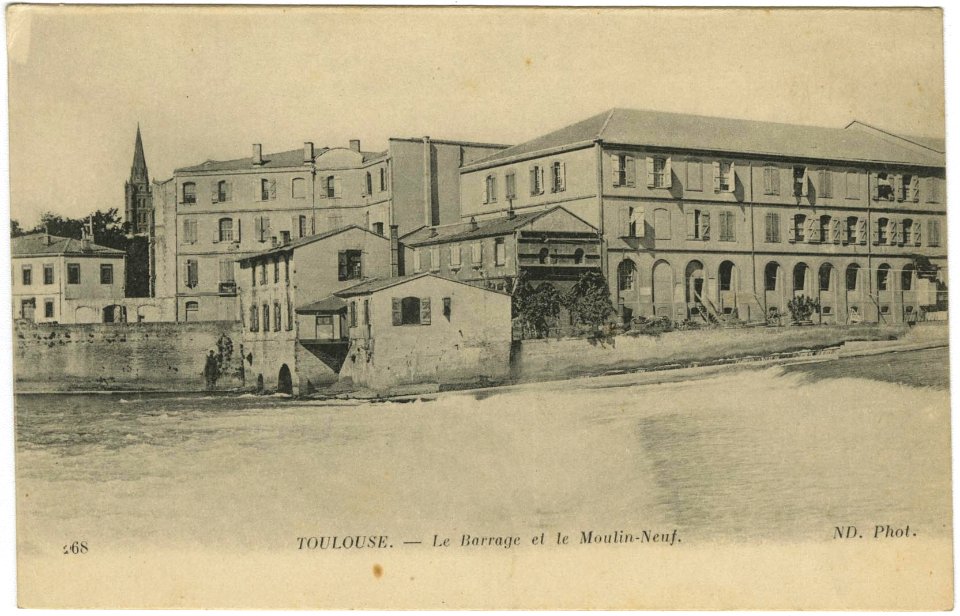 268. Toulouse. Le barrage et le Moulin-Neuf. - FRAC31555 9Fi7129 r
