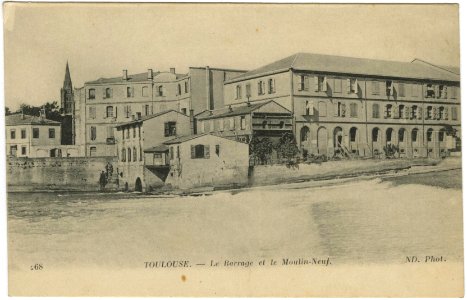 268. Toulouse. Le barrage et le Moulin-Neuf. - FRAC31555 9Fi7129 r