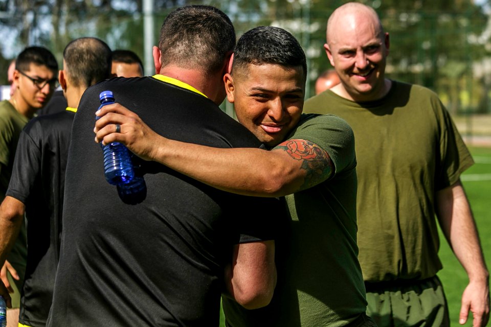26th MEU Marines, Georgian Coast Guard Members Go Head-to-head in Soccer Game (40045451875)