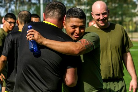 26th MEU Marines, Georgian Coast Guard Members Go Head-to-head in Soccer Game (40045451875)