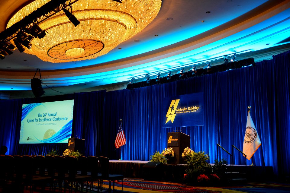 26th Quest for Excellence and Examiner Recognition Ceremony stage, April 7-9, 2014 (13887411187)