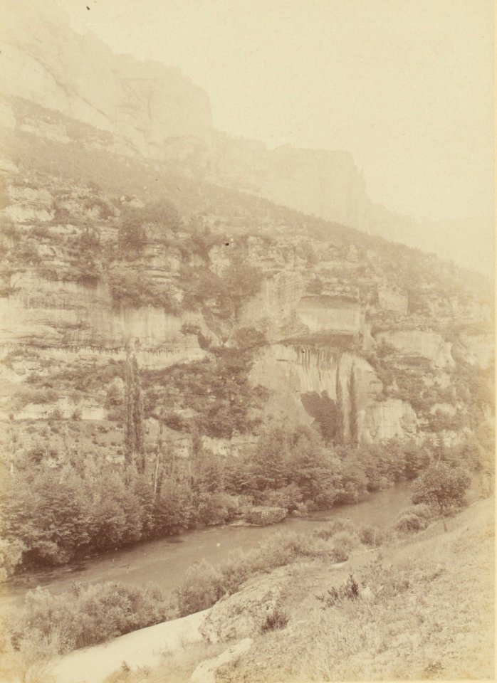29. La rive gauche du Tarn à 2 kilomètres en aval des Vignes (James Jackson, 1888)