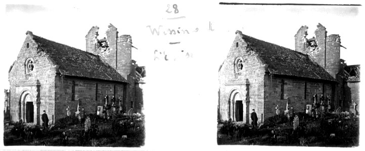 28. Wassincourt (Vassincourt). L'église - Fonds Berthelé - 49Fi51