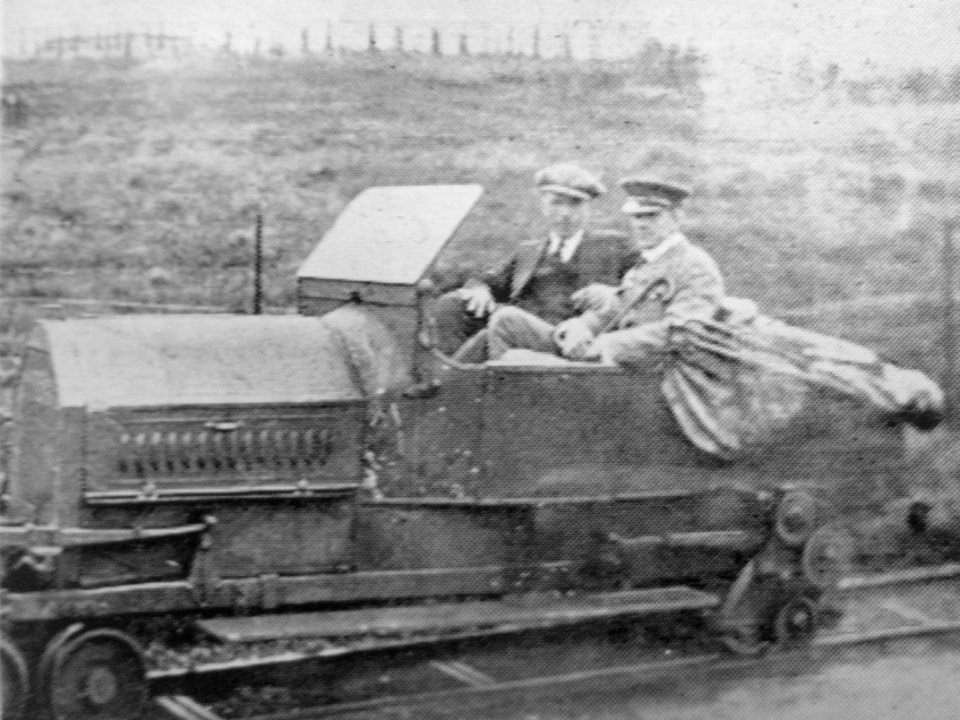 2ft gauge Lancia railcar of Marconi Station Railway