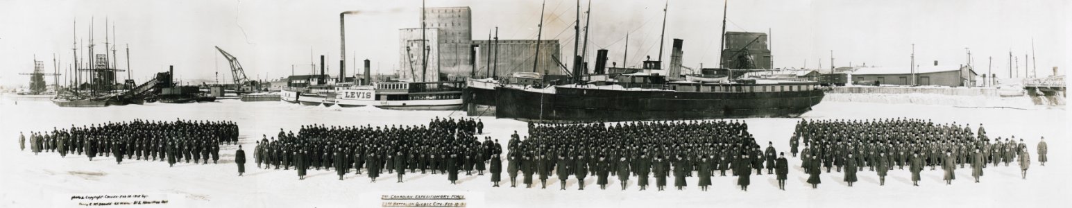 2nd Canadian Expeditionary Force - 23rd Battalion, Que., Feb. 10, 1915 (HS85-10-30069)