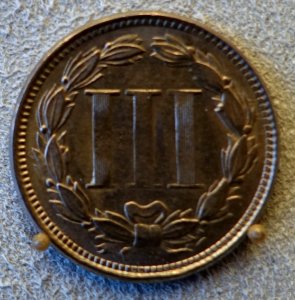 3 Cents, United States of America, 1865 - Bode-Museum - DSC02650 photo