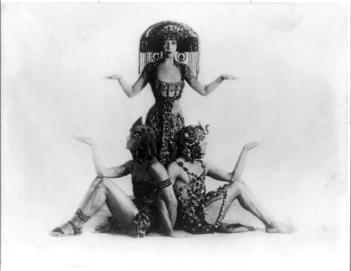 3 of the society folks in costume (Egyptian), Century Theater LCCN2016652417