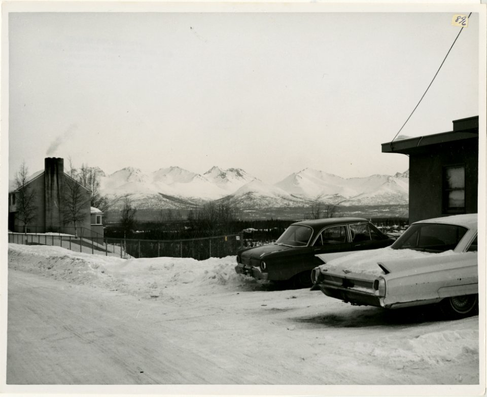 3-65. Anchorage - A view of the site of demolished hillside apartments, center. See photo 315, 800 (looking southeast) (33191314750)