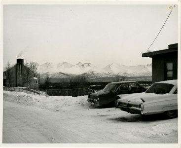 3-65. Anchorage - A view of the site of demolished hillside apartments, center. See photo 315, 800 (looking southeast) (33191314750)