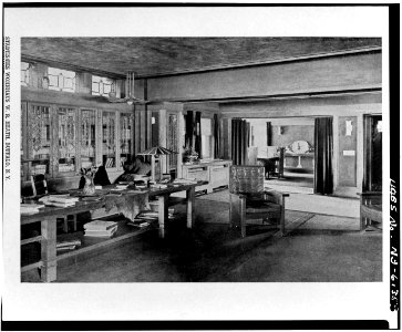 3. PLATE ^81, 'WOHNZIMMER' LIVING ROOM - W. R. Heath House, 76 Soldiers Place, Buffalo, Erie County, NY - LOC - hhh.ny0914.photos.116294p photo
