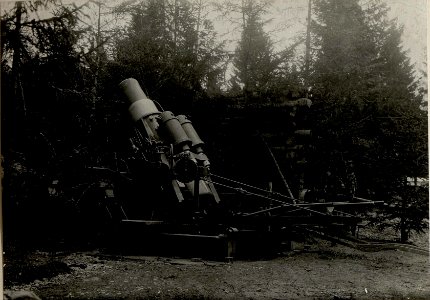 30.5 cm Mörser in der Cimamulde. Aufgenommen im Mai 1916. (BildID 15533902)