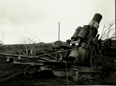 30,5 cm Mörser in Feuerstellung (BildID 15430309)