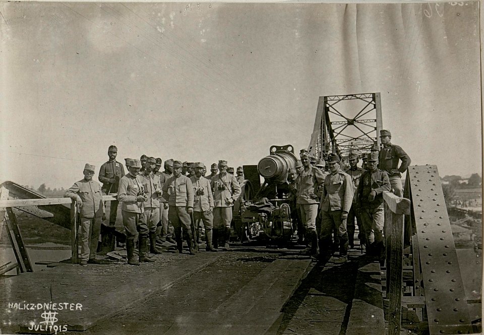 30.5 cm Mörser auf der Dniesterbrücke, Halics. (BildID 15517767)