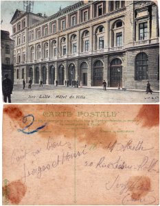 3013 . Lille — Hôtel de Ville.vº- rº